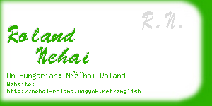 roland nehai business card